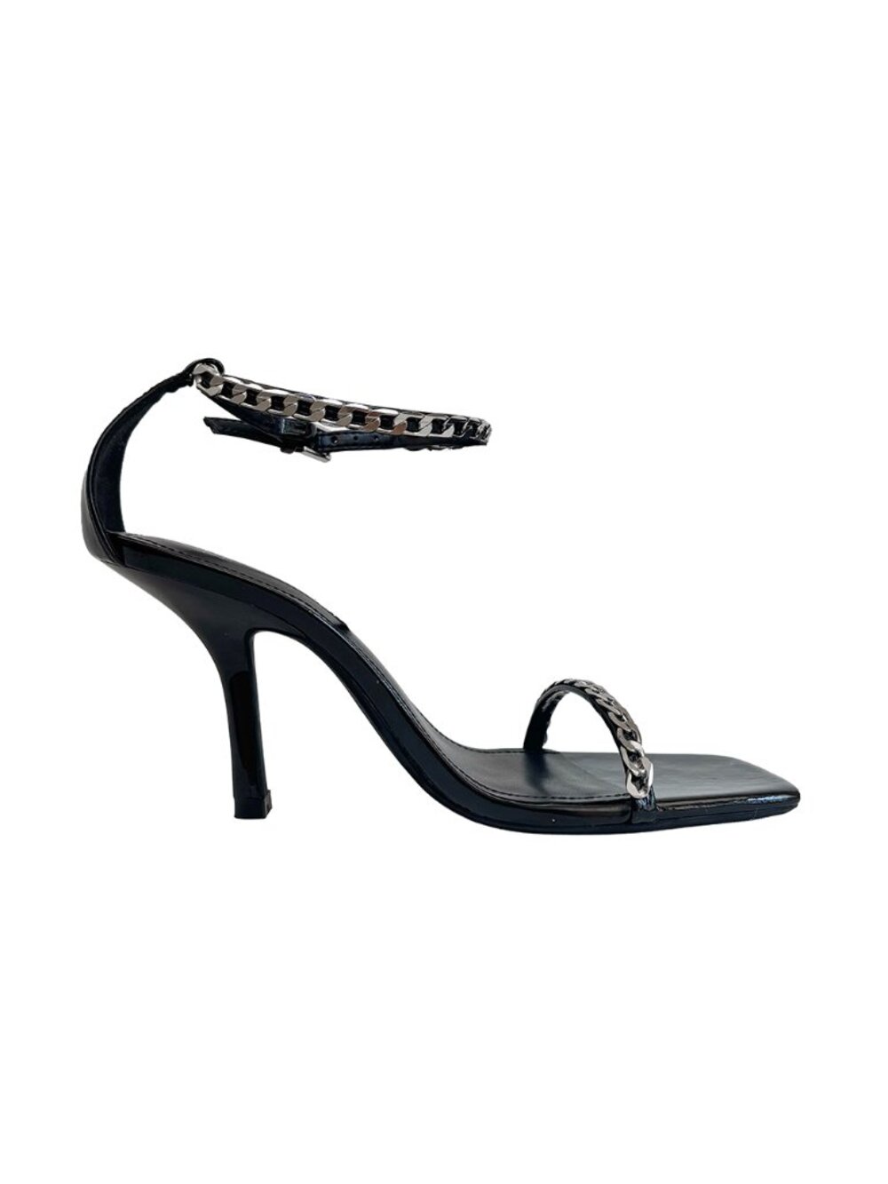 ZARA Chain Trim Heeled Sandals 1364/810/040 EU 38/ US 7.5